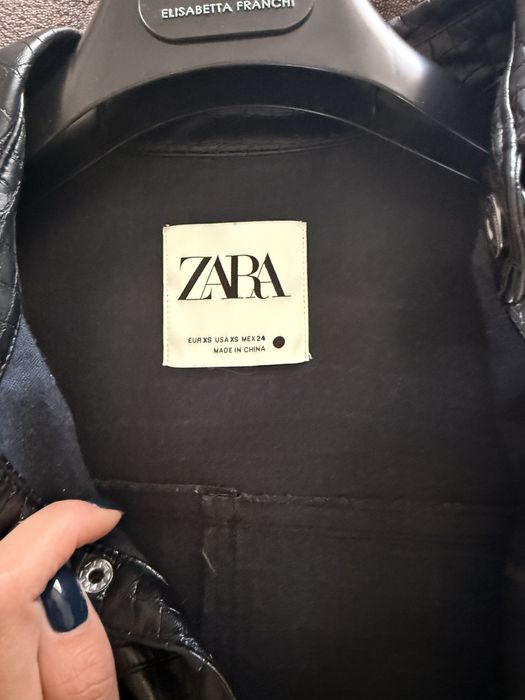 Дамска кожена риза Zara