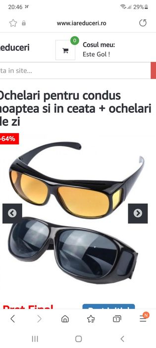 Ochelari pentru condus unisex