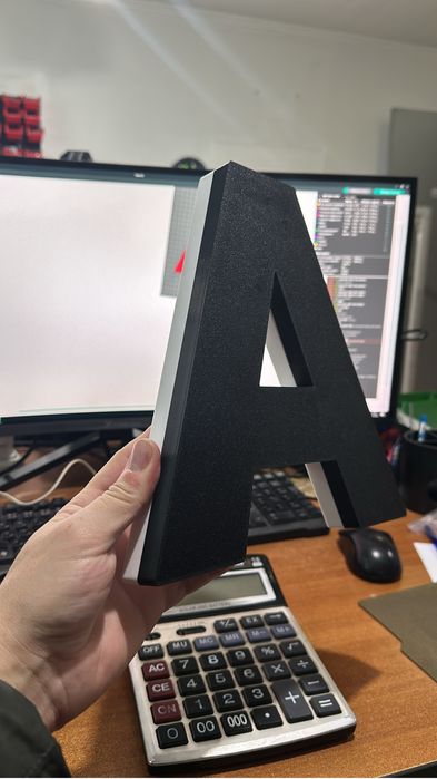 3d печать объмных световых букв и фигур