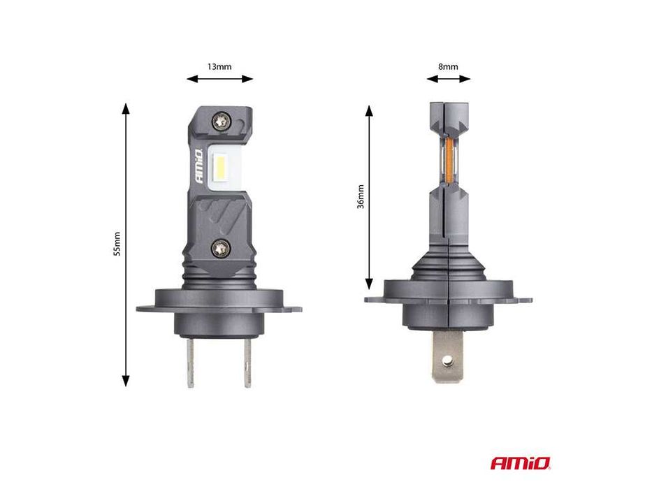 LED крушки H7 / H18 AMIO HYBRID Лед крушка Canbus 60W, 6000K