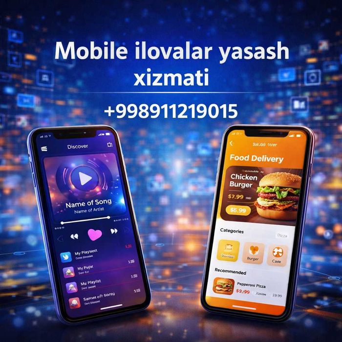 Biznes uchun mobile ilova yasab beramiz