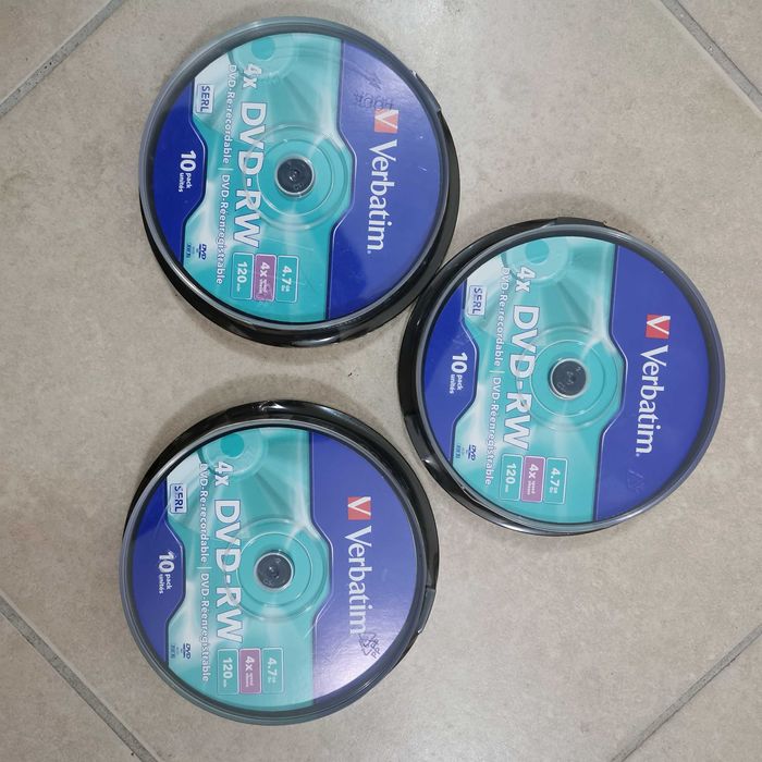 35 Verbatim DVD-RW 4.7GB 4X 120Min ПРЕЗАПИСВАЩ - НЕВО