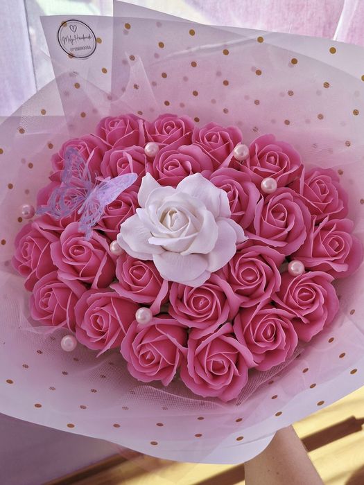 Buchet trandafiri de săpun