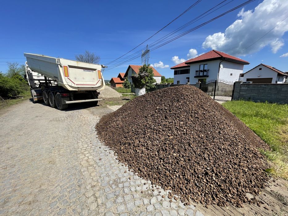 Vand/transport piatra concasata bruta sort criblura orice dimensiune