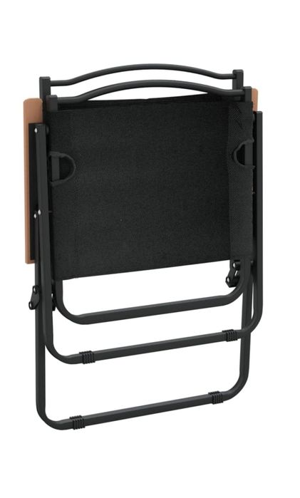 Къмпинг стол/Сгъваем от плат ЧЕРЕН