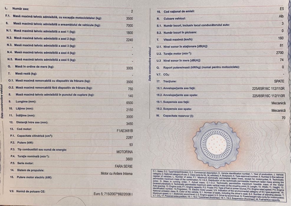 Vand Iveco Daily 2014