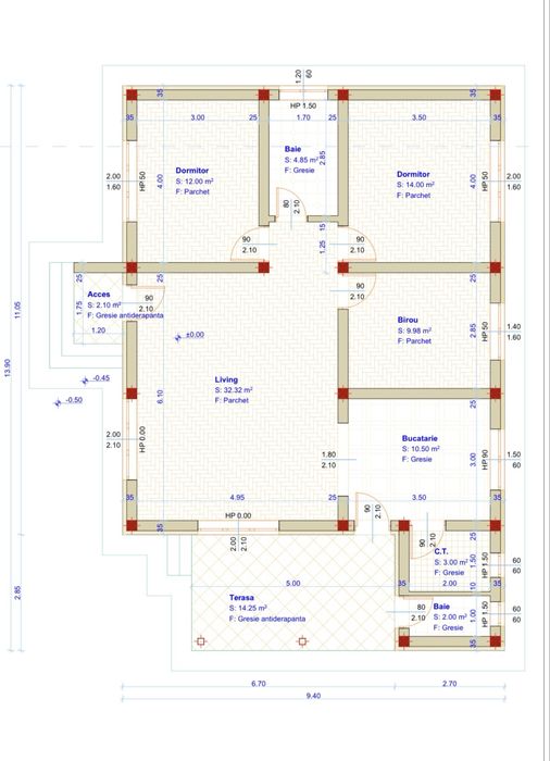 Proprietar vand casa noua in Margineni langa Politie