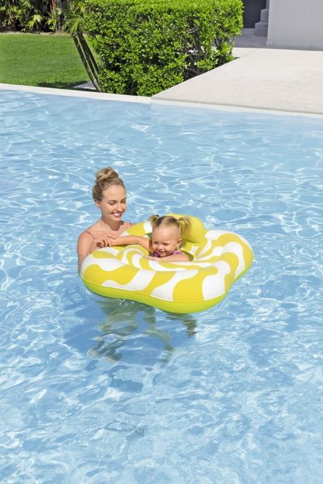 Надуваем пояс за бебета Swim Safe Bestway, квадратен, 79 x 79 см, PVC,