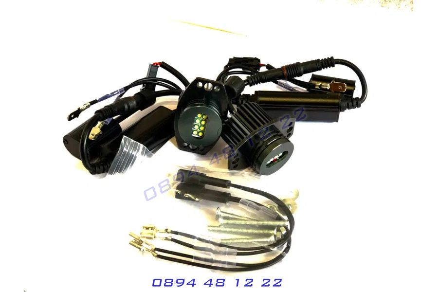 Най-мощните ангелски очи BMW E90 E91 Led Angel Eyes крушки БМВ E90 E91 ...