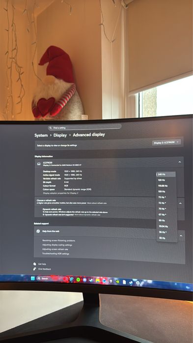 Monitor Curbat Samsung Odyssey 27” Led,Full HD,240hz,G-Sync