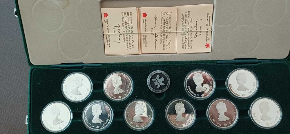 Сребърни монети - Олимпийски игри Калгари 1988 година