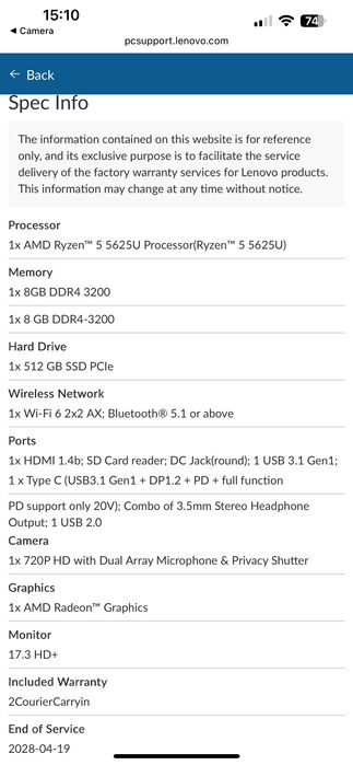 Lenovo IDEAPAD 3 (17”.7)