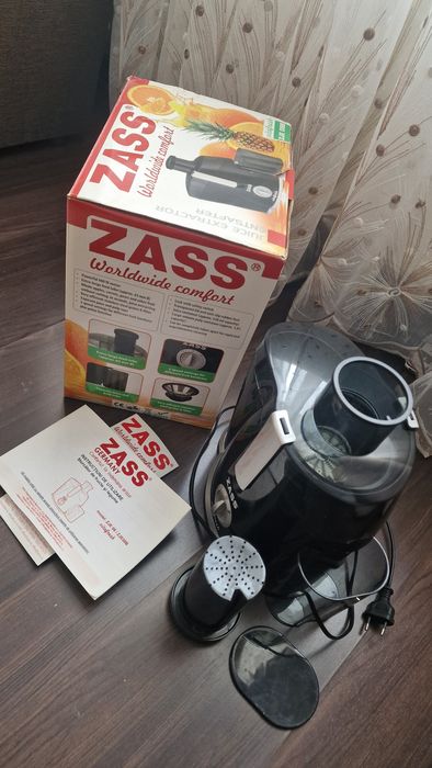 Storcator de fructe Zass ZJE 08B, 400W, 2 Viteze,Recipient pulpa 450ml