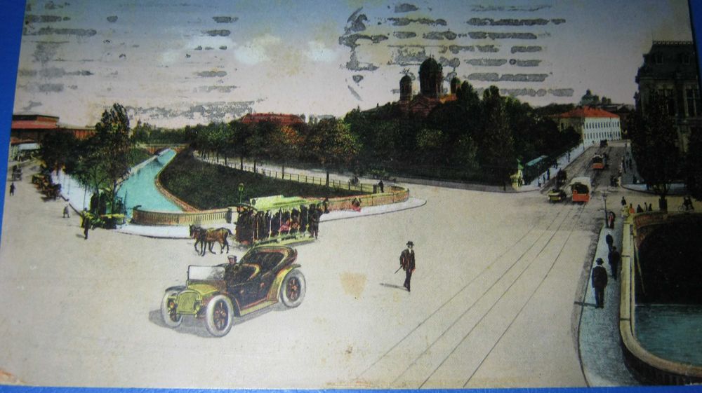 Ilustrata veche/Carte Postala,BUCURESTI.Calea Rahovei,Tramcare,1915.