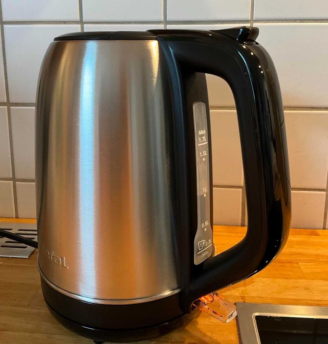 Нова електрическа кана Tefal 1.7L + стъклена каничка подарък