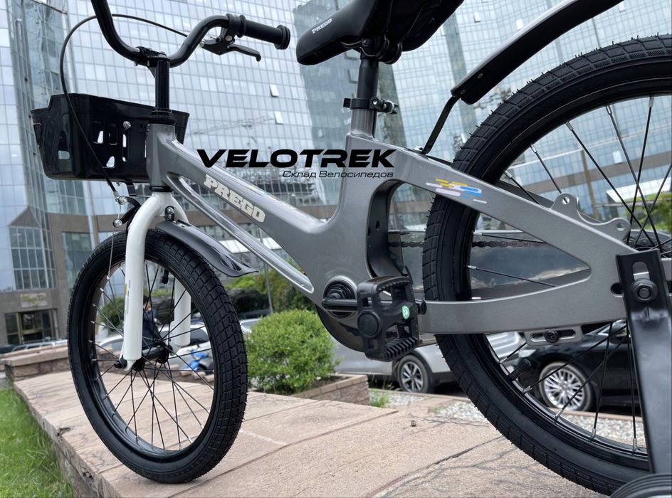 Детский велосипед с боковыми колёсами лёгкий удобный