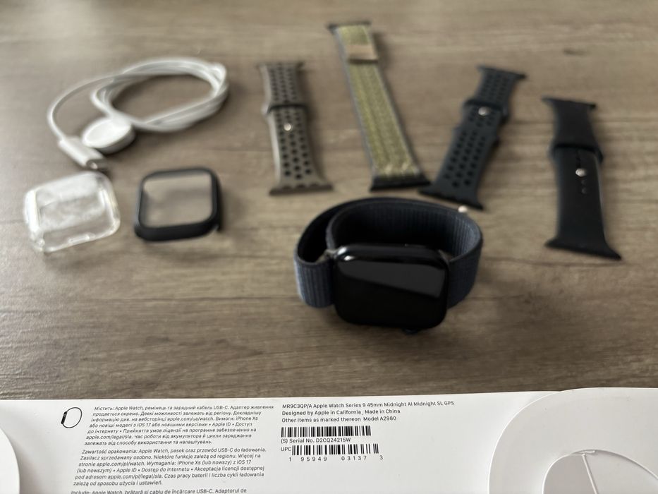 Apple Watch Series 9 45mm, stare excelenta