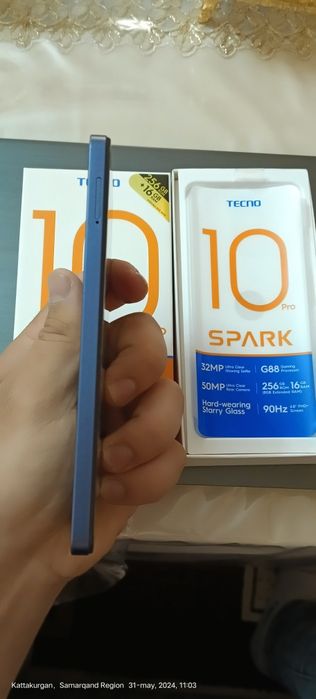 Tecno spark 10 Pro telefon ideal top tozza xotira 256 ga 16+8 garantiy