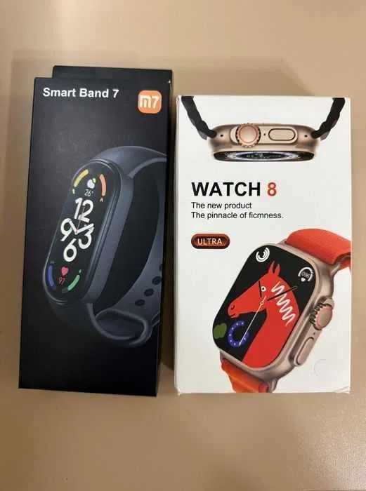Cu bonus Smartwatch Watch8 Ultra,apel bluetooth,tensiune,spo2,etc.