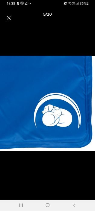 Охлаждаща постелка за котки и малки кучета, 52/42 см