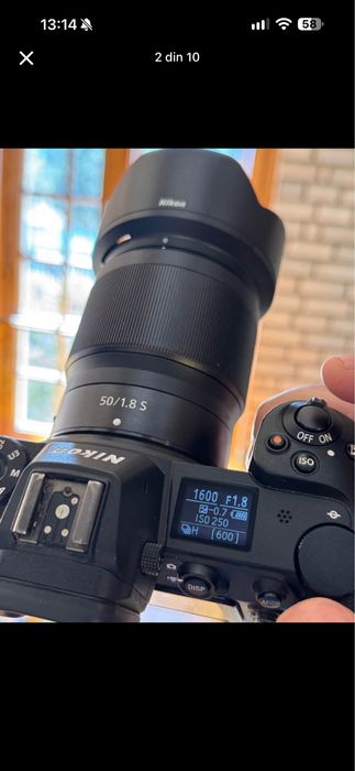 Kit Nikon Z6 (Full Frame) + Obiectiv 50mm f/1.8 S + Încărcător + Card 64GB