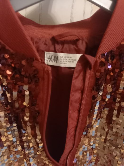 Бомбер H&M для девочки нарядный