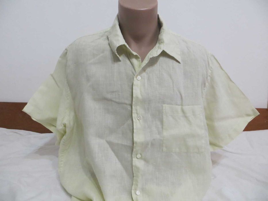 Мъжки ризи с къс ръкав от лен