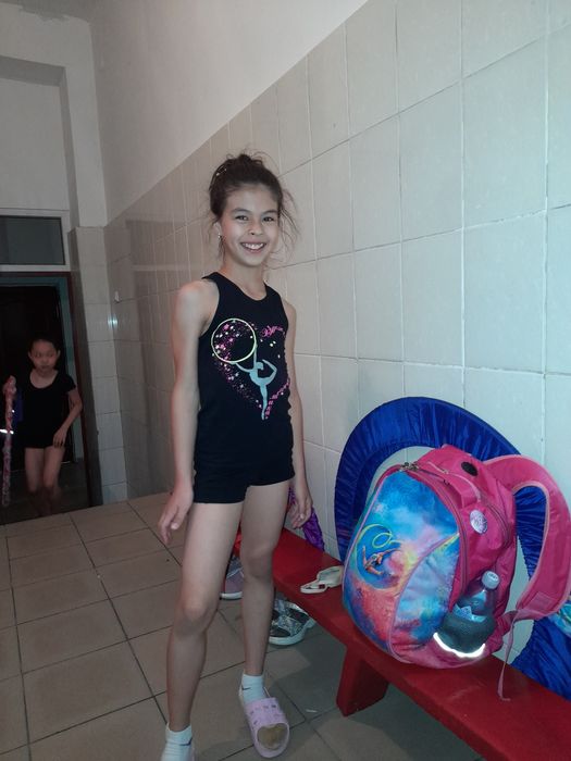 Гимнастический костюм для девочки х/б