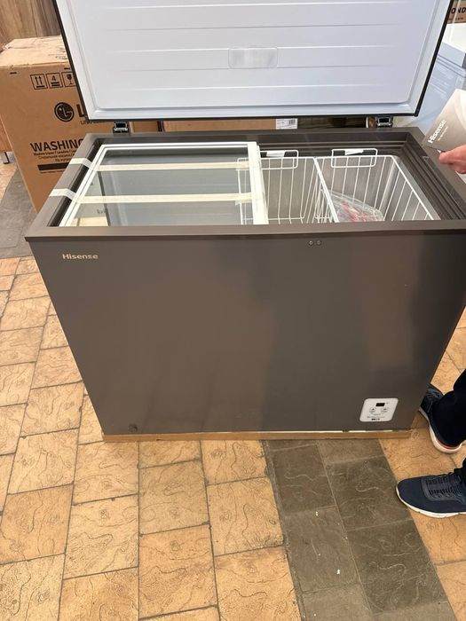 морозильник HISENSE.  FC31DT-GRAY  new DC INVERTOR