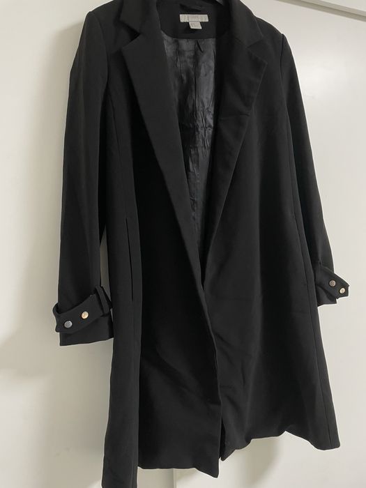 Дълго черно сако H&M