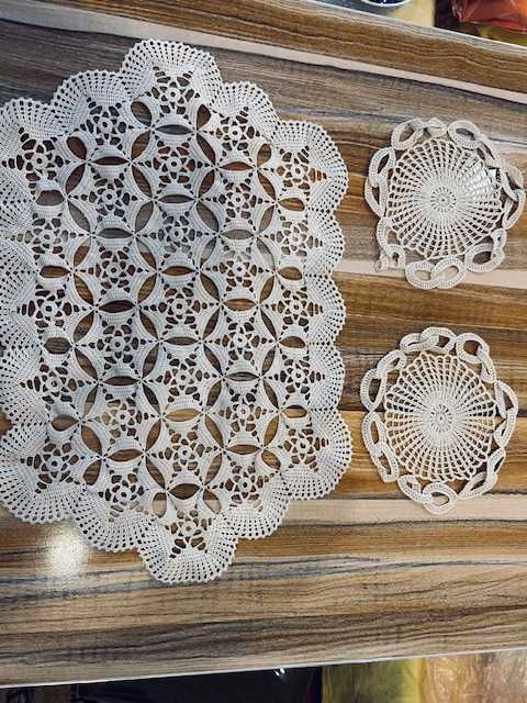 Дантелени плетива на една кука - карета, възглавнички