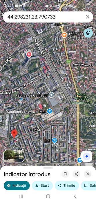 3 camere 1 Mai (Craiova), etaj 1, CT proprie, 2 bai l, decomandat, proprietar