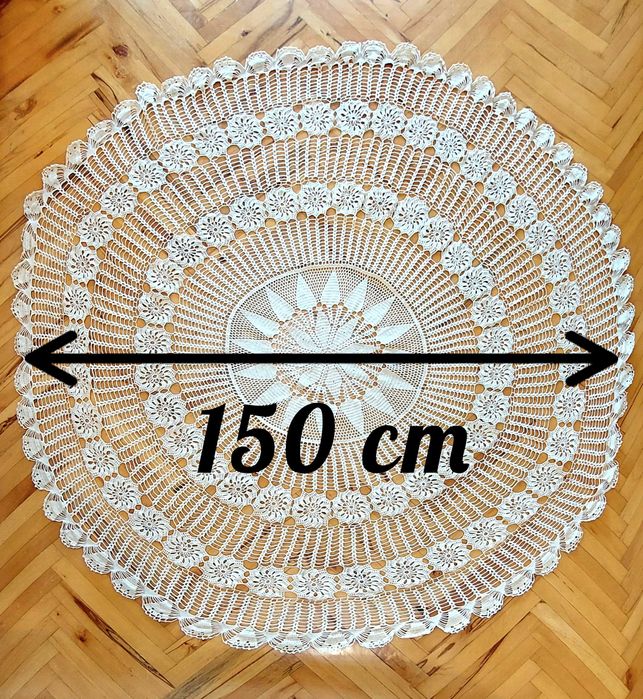Покривка на една кука. Кръгла - 150 см.