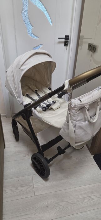 Carucior Chicco Bellagio, Amber Glow (bej deschis), 0luni+ geanta Chicco