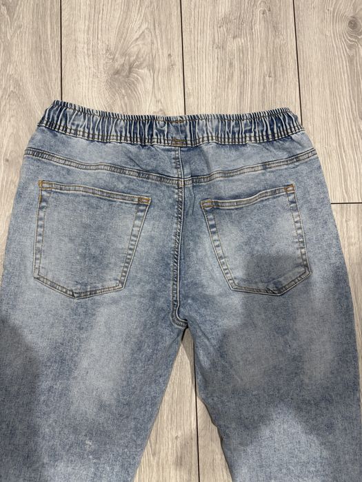 Blugi jogger albastri