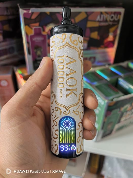 Vape 100.000 Puffs Narghilea Reincarcabil  Are Sunet Abur Mult