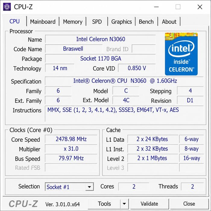 Laptop Acer Aspire ES1-531