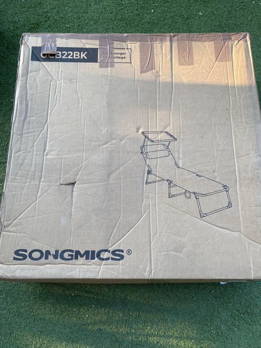 Голям сгъваем шезлонг SONGMICS