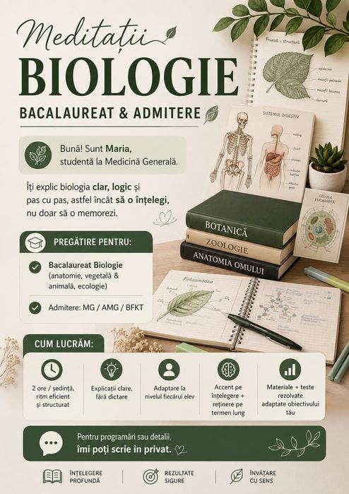 Meditatii biologie bacalaureat