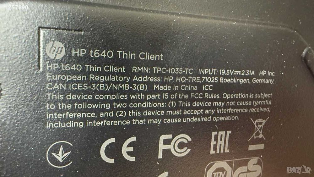 Коммпютър HP 640 Thin Client Windows 10 MS Office