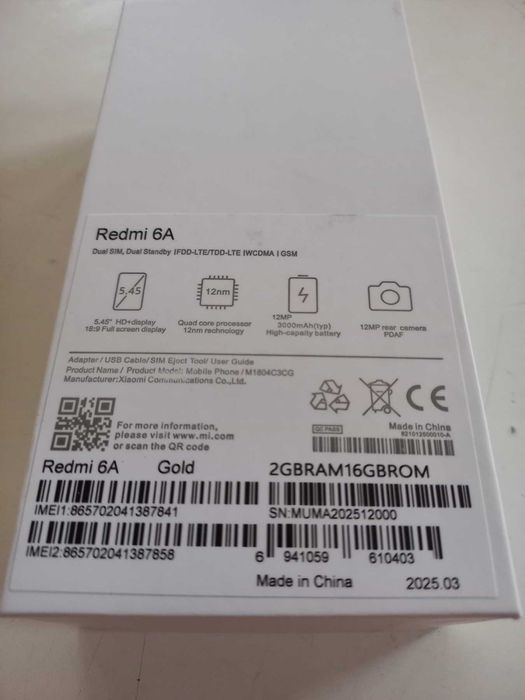 НОВ Смартфон Xiaomi Redmi 6А