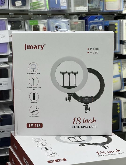 Shtativli Kalsevoy Lampa,Светодиодная кольцевая лампа c штативом Jmary