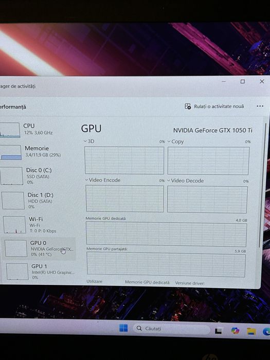 Laptop Gaming GTX 1050 TI 4gb display 4k 144hz