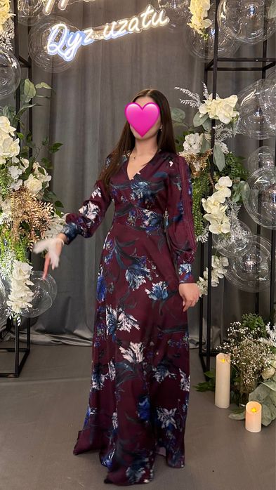 Вечернее платье шелковое