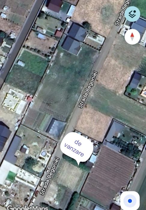 Teren Cazasu 500 mp Str Begoniei, utilități(  apa, curent, gaze)