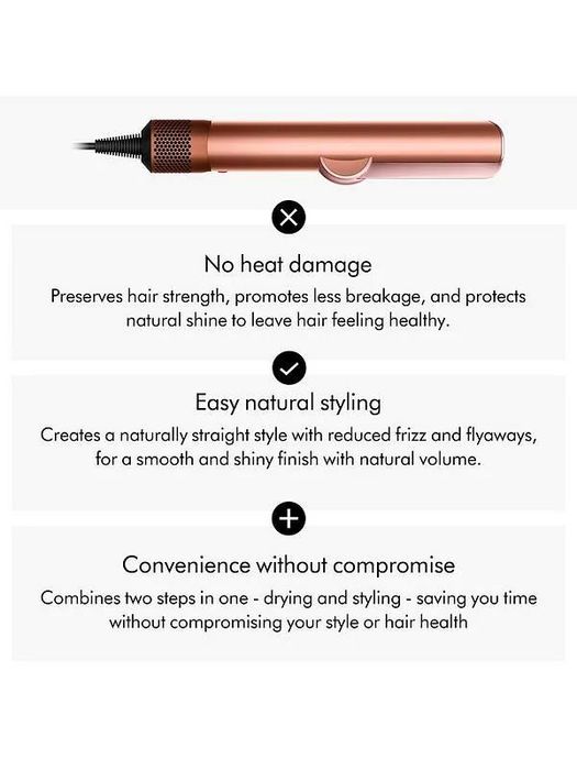 Dyson Airstrait dryer and straightener (Amber silk)