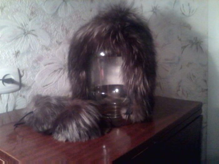 Продам шапку(песец )