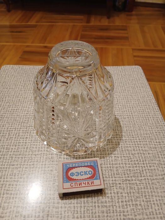 Конфетница хрустальная,новая.