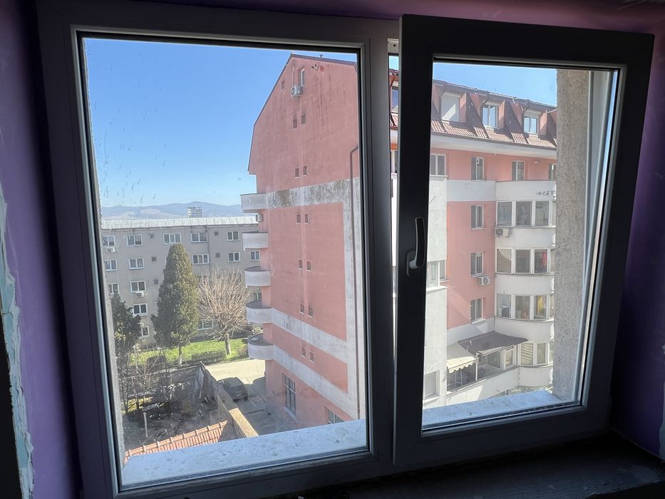 Geamuri termopan PVC + plase țânțari – 3 buc – dimensiuni mari