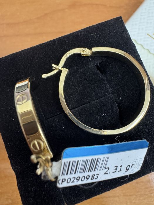 Золотые серьги конго